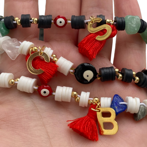 Bratara Evil Eye cu Onix si cuart transparent  - The Goddess [7]