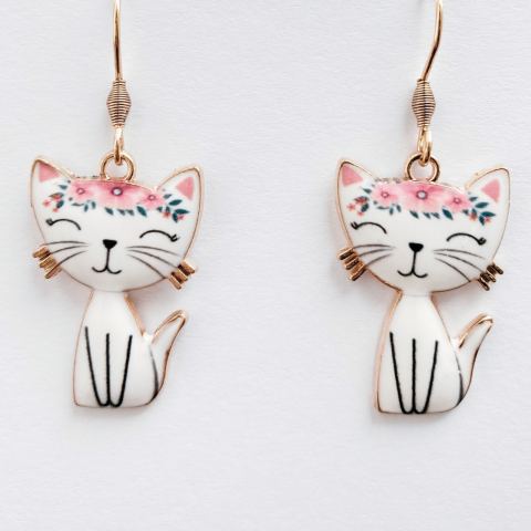 Cercei cu pisici Cat Mania Rose [1]