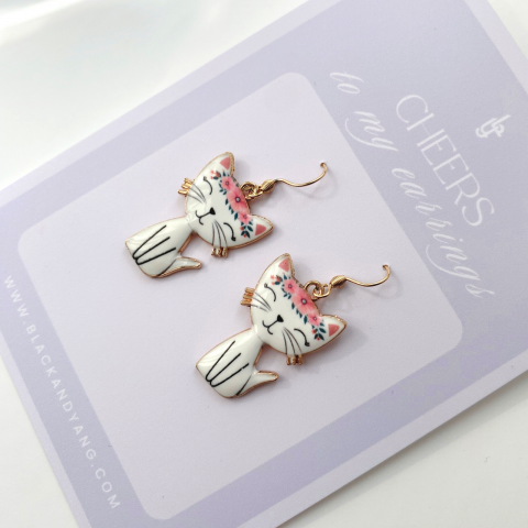 Cercei - Cercei cu pisici Cat Mania Rose