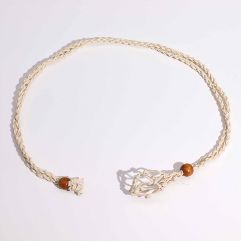 Colier plasa stil macrame pentru pietre semipretioase [4]