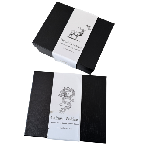 Set 12 pahare mici creaturi mistice bronz antichizat - Padure [5]