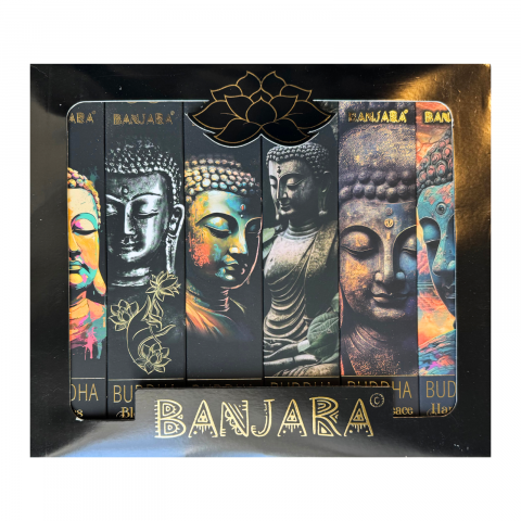 Idei de cadouri  - Set 6 cutii betisoare parfumate banjara Buddha
