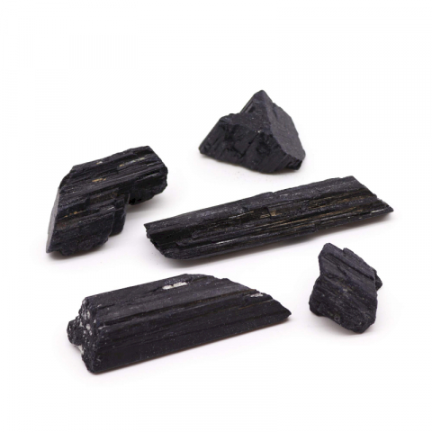 Pietre semipretioase si cristale naturale - Turmalina neagra cristal brut 3 - 5 cm - Protectie energii negative