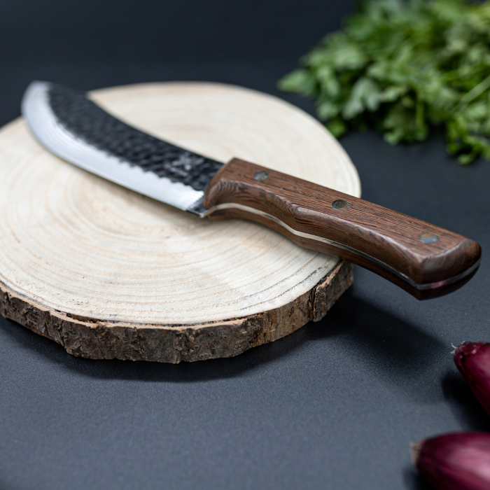 Нож Praetorian I, кухня и къмпинг, изковано покритие, стомана 5Cr15, дръжка от дърво Венге, 29 см [9]