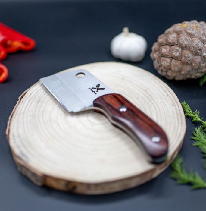 Мини-сатар Rabbit, кухня и къмпинг, стомана 4Cr13, дръжка от дърво Pakka, 19 см [6]