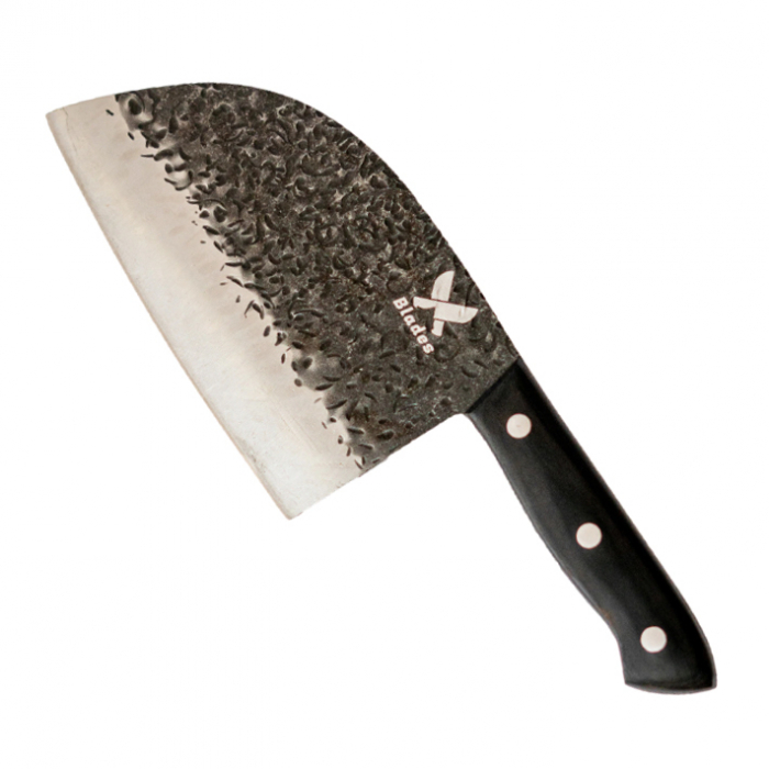 Сатър Bark, кухня и къмпинг,  Малко изковано покритие, Стомана 3Cr13, Дървена дръжка Pakka, 30 см [1]