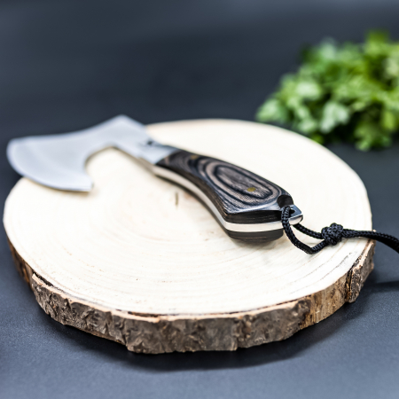 Брадва Sparrow, къмпинг и туризъм, стомана 4Cr13, дръжка от дърво Pakka, 22 см [3]