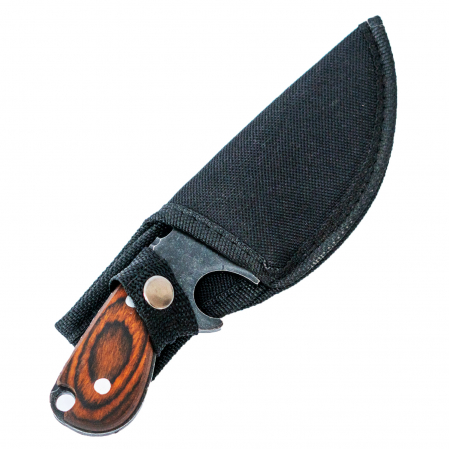 Нож Lion, Лов и бушкрафт, покритие Black Stone Wash, стомана 4Cr13, дръжка от секвоя, 15 cm [2]