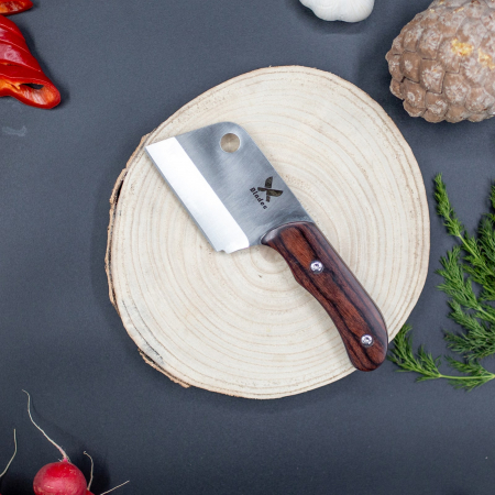Мини-сатар Rabbit, кухня и къмпинг, стомана 4Cr13, дръжка от дърво Pakka, 19 см [6]