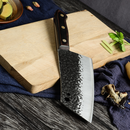 Сатър, Borneo, кухня и къмпинг, кована, стомана 3Cr13, дръжка Pakka Wood, 30 cm [7]