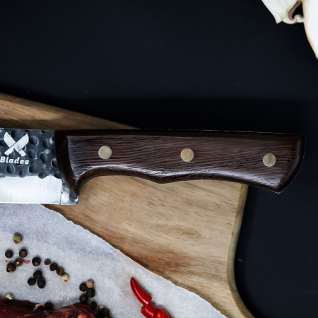 Нож Praetorian I, кухня и къмпинг, изковано покритие, стомана 5Cr15, дръжка от дърво Венге, 29 см [3]