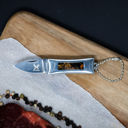 Мини нож ключодържател Clipper, кухня и къмпинг, неръждаема стомана 440C, 9,5 см [4]
