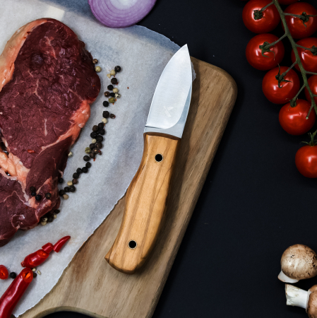 Нож Turtoise I, Лов и бушкрафт, Неръждаема стомана 440B, Дървена дръжка, 22,5 см [1]