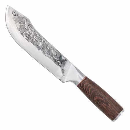 Кухненски ножове - Нож Praetorian III, кухня и къмпинг, изковано покритие, стомана 5Cr15, дръжка от дърво Венге, 30 см