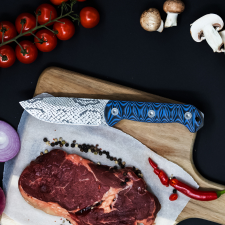 Нож Python, Лов и бушкрафт, лазерно покритие, неръждаема стомана 440B, дръжка Micarta, 23,5 cm [1]