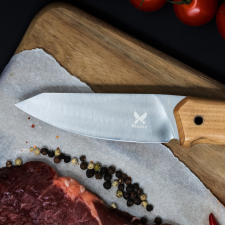 Нож Turtoise I, Неръждаема стомана 440B, Дървена дръжка, 22,5 см, Blades® [2]