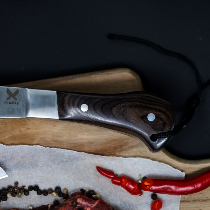 Ax Sparrow, kempingezés és túrázás, acél 4Cr13, Pakka fa nyél, 22 cm [4]