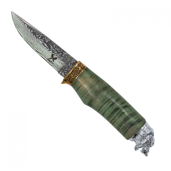 Wolf kés, vadászat és bozótmesterség, VG10 Damascus Steel [1]