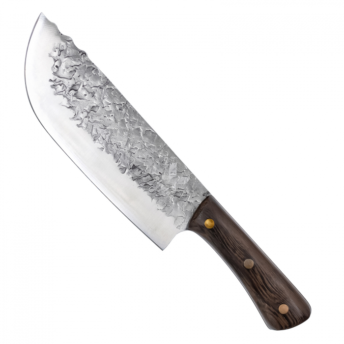 Hammerhead Kés, konyha és kemping, kalapált hammerhead, 5Cr15 acél, Wenge fa nyél, 30 cm [1]