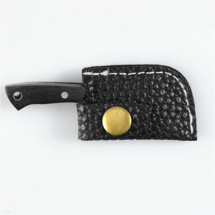 Mini-Cleaver kulcstartó, damaszkuszi mintás kivitel, fa fogantyú, tok és doboz mellékelve, Blades® [3]