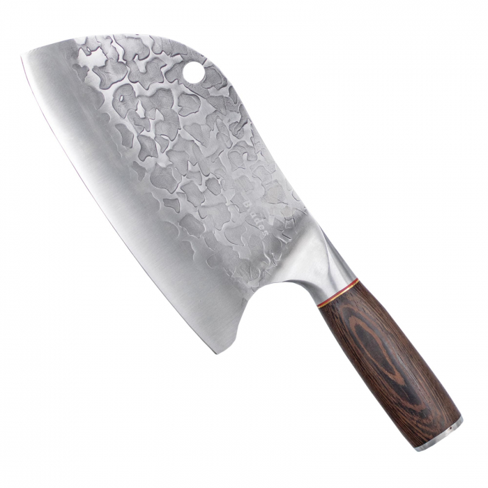 Praetorian Cleaver, konyha és kemping, kalapált hammehead, acél 5Cr13Mov, Pakka fa nyél, 31 cm [1]