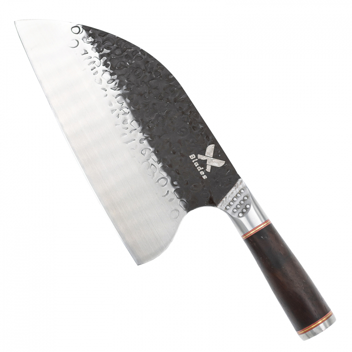Ridge bárd, konyha és kemping, kalapácsolt hammerhead, acél 5Cr15mov, ébenfa nyél, 31 cm [1]