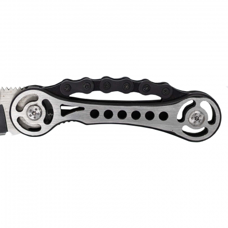 Chain szebkes, kempingezés és túrázás, Acél 7Cr13Mov, Acéllánc fogantyú, 16 cm [3]