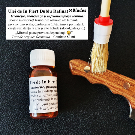 Finomított dupla főtt lenmagolaj, Blades®, 50 ml [3]