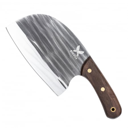Bárdok kemping - Fox bárd, konyha és kemping, Wave Finish, 3Cr13 acél, Wenge fa nyél, 25 cm