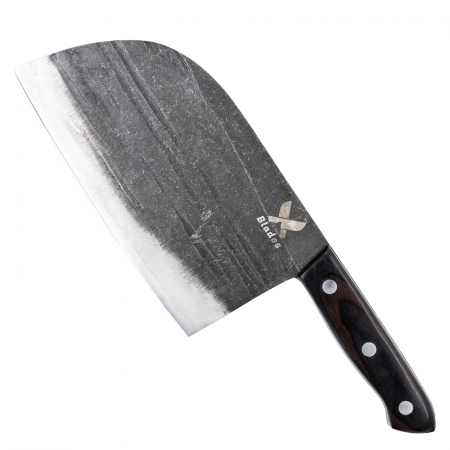 Bárdok kemping - Grunt bárd, konyha és kemping, Wave Finish, 3Cr13 acél, Pakka Fa nyél, 32,5 cm