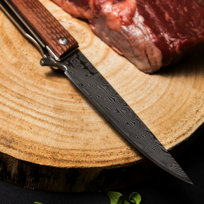 Briceag Dagger03, Camping & Drumetie, Otel Damasc VG10 Core, Maner Epoxy, 20 cm [4]