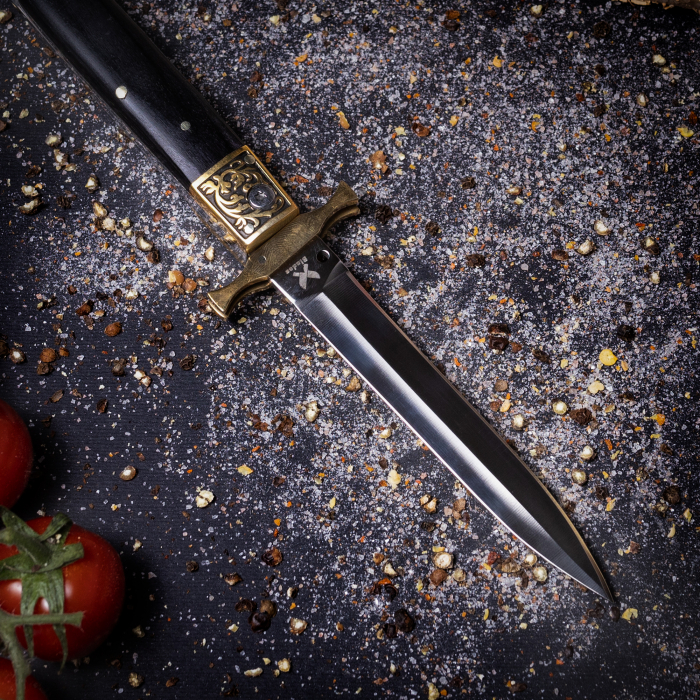 Briceag Dagger05, Camping & Drumetie, Otel Inoxidabil 7Cr13, Maner Rasina si Cupru, 22.5 cm [4]