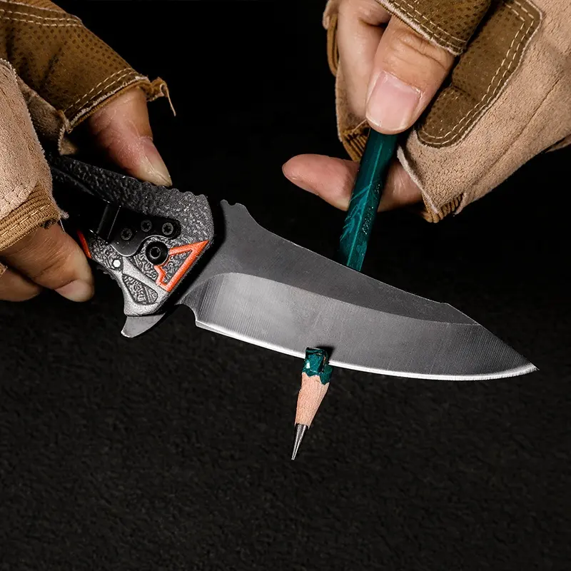 Briceag EDC04, Camping & Drumetie, Otel Inoxidabil 440C, Maner Aluminiu 3D Print, 22 cm [8]