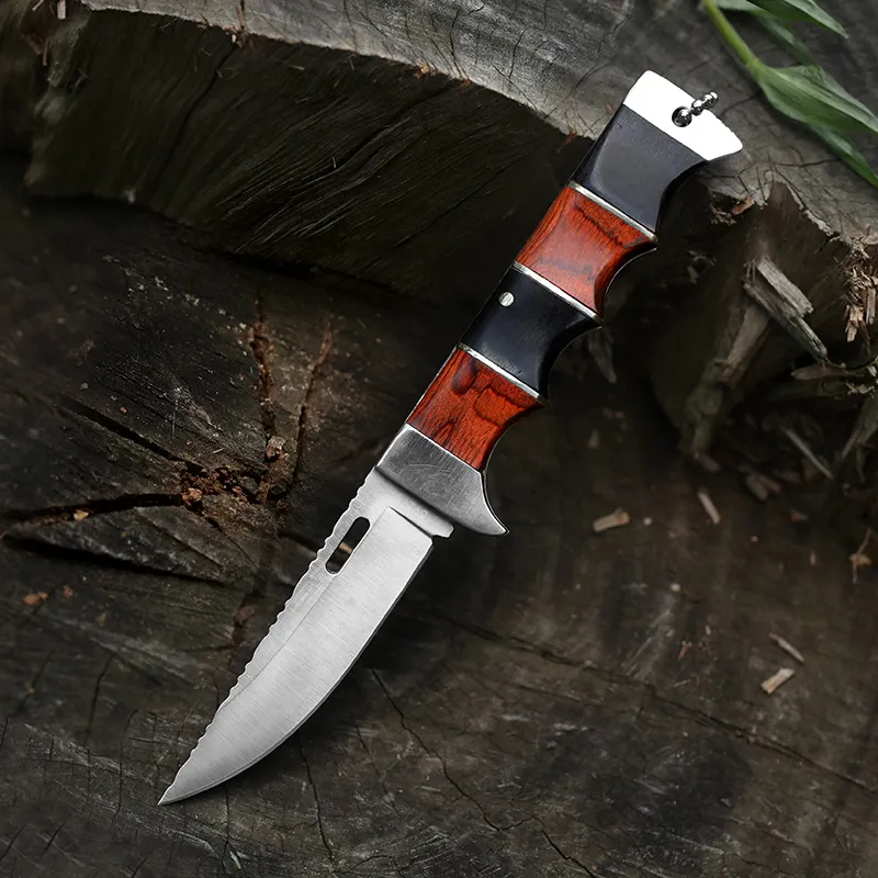 Briceag EDC08, Otel 440B, Maner Lemn, 23 cm sau 12 cm [2]