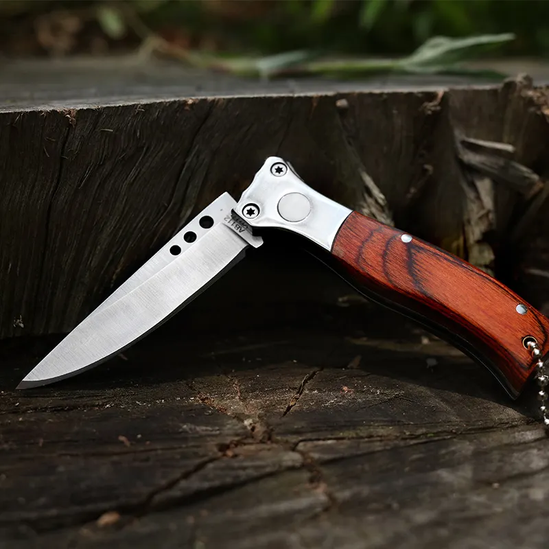 Briceag Frontier, Camping & Drumetie, Otel 440B, Maner Lemn Rosewood, 15.3 cm [8]