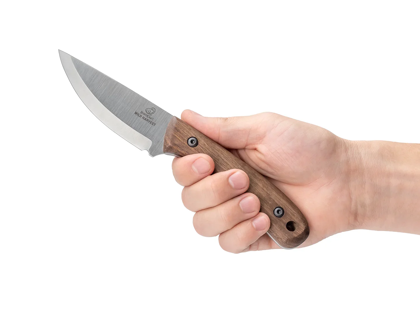 BSH7 Wild Harvest – Cutit Bushcraft, Otel Carbon, Maner Nuc, Teaca Piele, 21.5 cm [2]