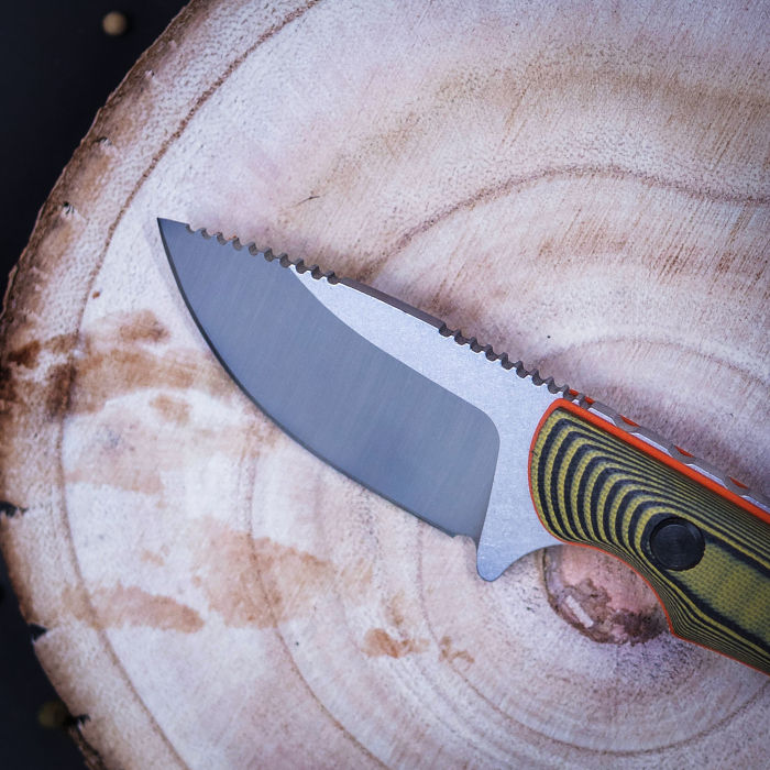 Cutit KDX02, Camping & Drumetie, Otel Inoxidabil 420, Maner Micarta, Teaca Kydex, 16 cm [2]