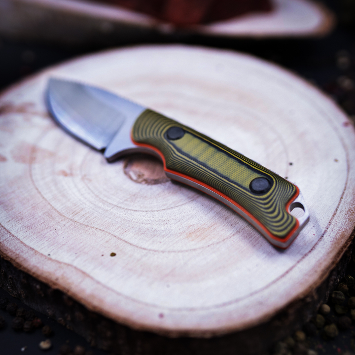 Cutit KDX02, Camping & Drumetie, Otel Inoxidabil 420, Maner Micarta, Teaca Kydex, 16 cm [6]