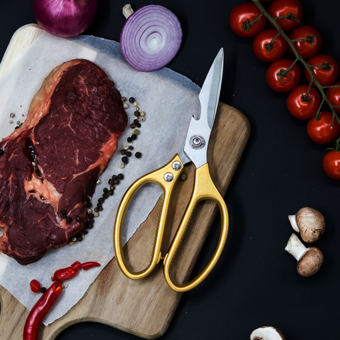 Foarfeca Bucatarie Golden, pt Carne si Legume,  Aliaj Alumininu SK5, 21 cm [2]