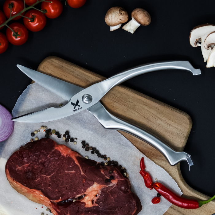 Foarfeca Bucatarie Silver, pt Carne si Legume,  Otel Inoxidabil, 25 cm [2]