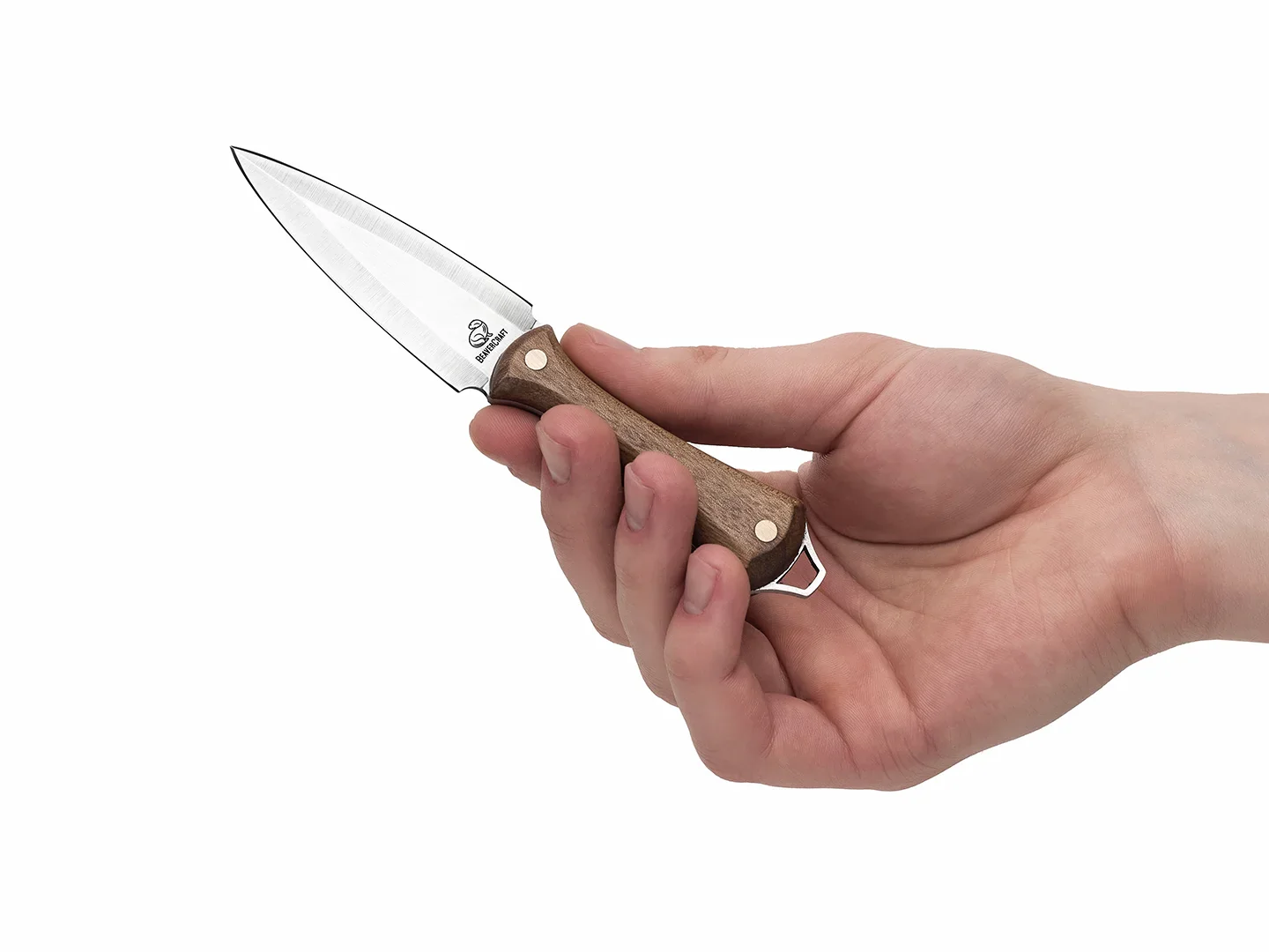 NCK1 – Dagger Neck Knife, Tais Dublu, Teaca Piele, 14.6 cm [3]