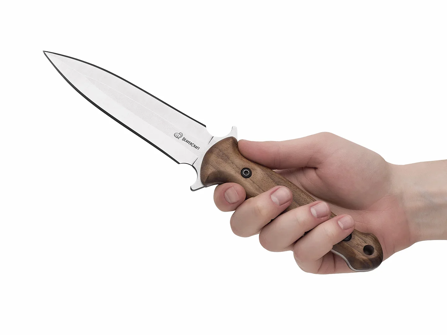 TLK2 – Cutit Tactic, Tais dublu, Teaca Piele, 28 cm [2]