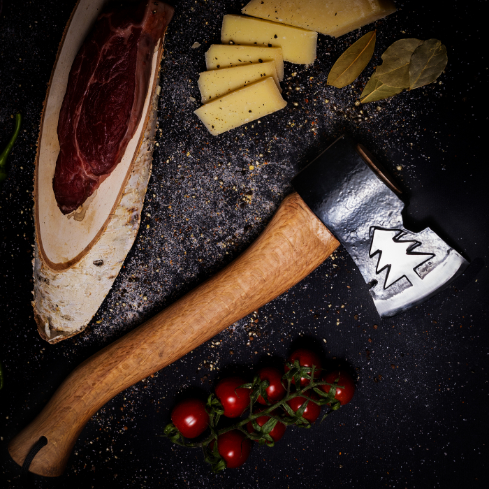 Toporisca SRV06, Gradina & Camping, Forjat Manual, Otel Carbon, Maner Fag, 34 cm [2]