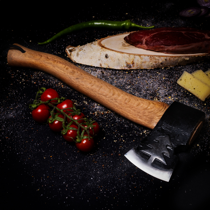 Toporisca SRV06, Gradina & Camping, Forjat Manual, Otel Carbon, Maner Fag, 34 cm [4]