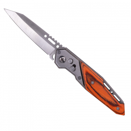 Bricege - Briceag CMP12, Camping & Drumetie, Otel Inoxidabil 420, Maner Lemn, 20 cm