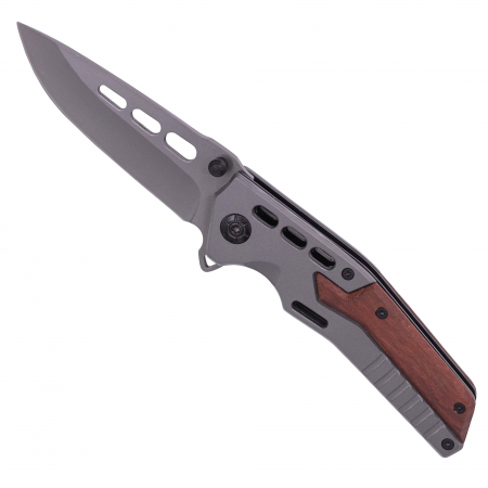 Bricege - Briceag CMP13, Camping & Drumetie, Otel Inoxidabil 420, Maner Lemn, 20 cm