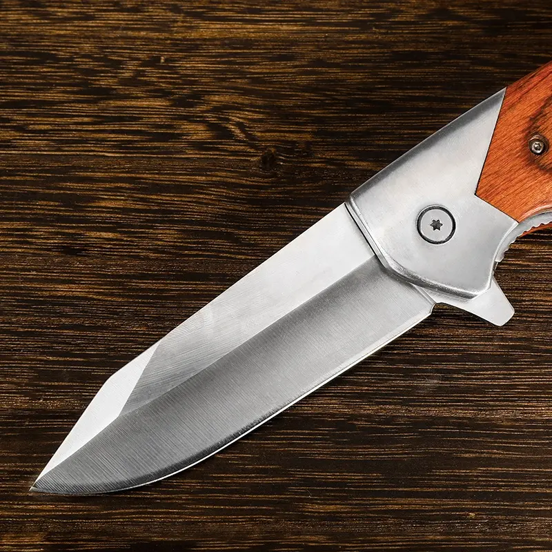 Briceag EDC07, Otel 440B, Maner Maro Lemn Rosewood, 22 cm [6]
