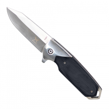 Briceag EDC07, Otel 440B, Maner Negru Lemn Ebony, 22 cm [0]