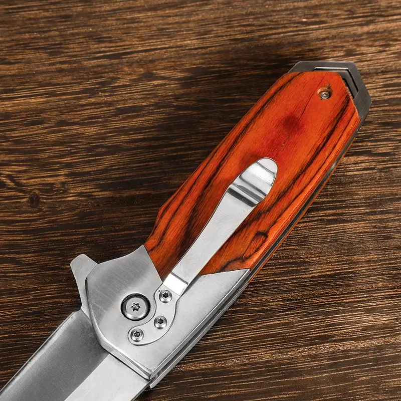 Briceag EDC07, Otel 440B, Maner Maro Lemn Rosewood, 22 cm [7]