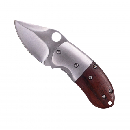 Bricege - Briceag Mini Mantis, Otel Inoxidabil 420, Maner Lemn, 11.5 cm